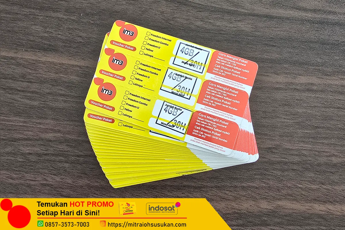 Voucher Freedom Internet 4GB 30 hari