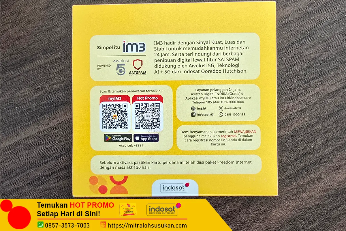 Kartu Perdana Indosat 3GB 30 hari - Gambar 2